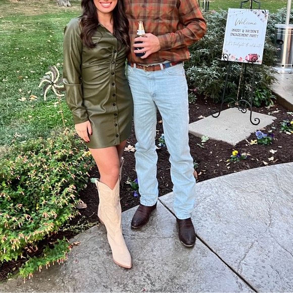 VICI dolls faux leather button down dress - Picture 1 of 3